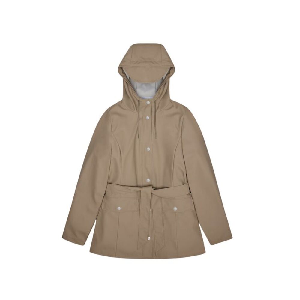 Rains Womens/Ladies Curve Waterproof Jacket / Beige